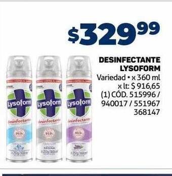 Makro Desinfectante lysoform oferta