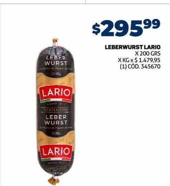 Makro Leberwurst lario oferta