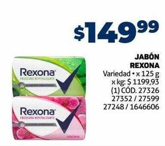 Makro Jabón rexona oferta
