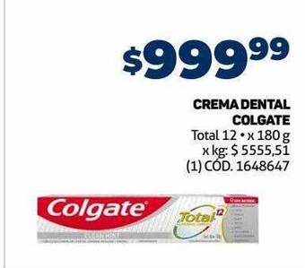 Makro Crema dental colgate oferta