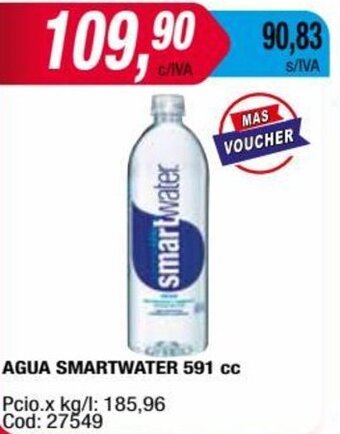 Maxiconsumo Agua Smartwater 591cc oferta
