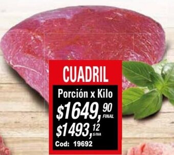Maxiconsumo Cuadril oferta