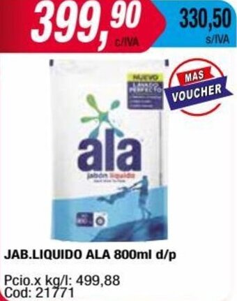 Maxiconsumo Jab. Liquido ALa 800ml oferta