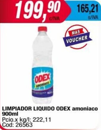 Maxiconsumo Limpiador Liquido Odex Amoniaco 900ml oferta