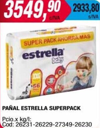 Maxiconsumo Pañal Estrella Superpack oferta