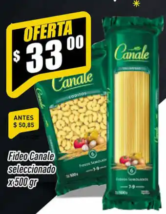 Supermercados Comodin Fideo Canale seleccionado x 500gr oferta