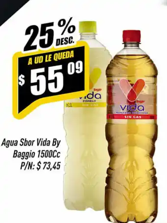 Supermercados Comodin Agua Sbor Vida By Baggio 1500 cc oferta