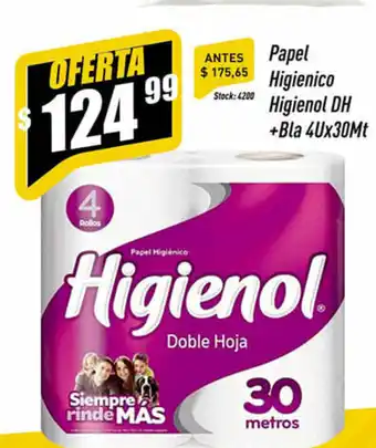 Supermercados Comodin Higienol DH Papel Higienico + Bla 4ux30Mt oferta