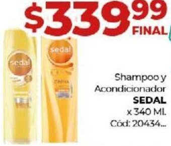 Diarco Shampoo y Acondicionador Sedal 340ml oferta
