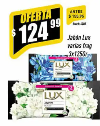Supermercados Comodin Lux Jabón varias frag 3x125gr oferta