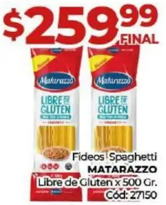 Diarco Fideos Spaghetti Matarazzo 500g oferta