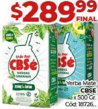 Diarco Yerba Mate CBSE 500g oferta