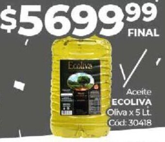 Diarco Aceite Ecoliva Oliva 5L oferta