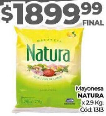 Diarco Mayonesa Natura 2,9kg oferta