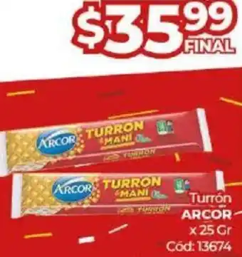 Diarco Turrón Arcor 25g oferta