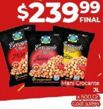 Diarco Maní Crocante JL 500g oferta
