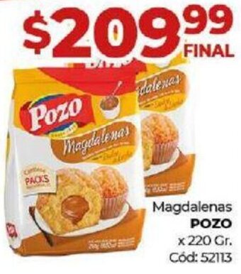 Diarco Magdalenas Pozo 220g oferta