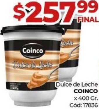 Diarco Dulce de Leche Coinco 400g oferta
