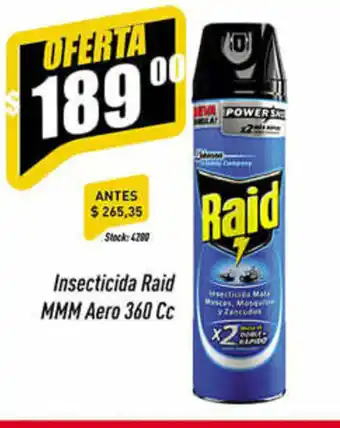 Supermercados Comodin Raid MMM Aero Insecticida 360cc oferta