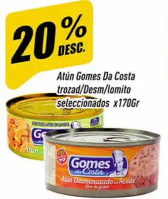 Supermercados Comodin Gomes Da Costa Atún trozad/Desm/lomito seleccionados x 170gr oferta