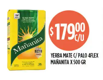 Supermercados Toledo Mañanita Yerba Mate C/Palo 4flex x 500gr oferta