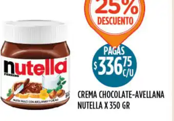 Supermercados Toledo Nutella Crema Chocolate-Avellana x 350gr oferta