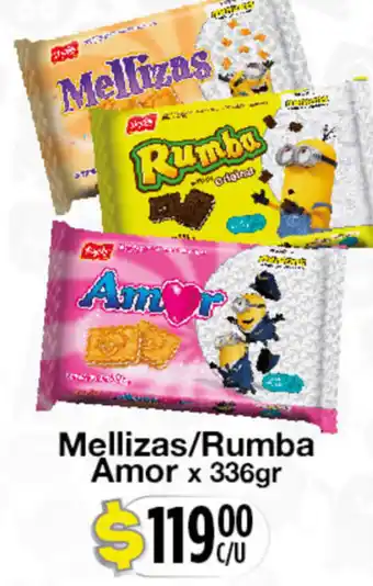 Supermercados Toledo Amor Mellizas/Rumba x 336gr oferta