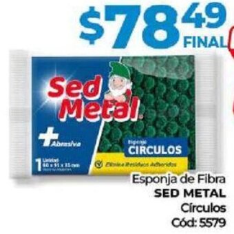 Diarco Esponja de Fibra Sed Metal Círculos oferta