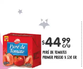 Supermercados Toledo Purè De Tomate Primer Precio x 520gr oferta