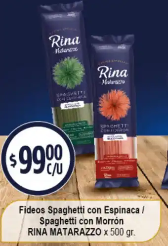 Rina Matarazzo Fideos Spaghetti con Espinaca x 500gr