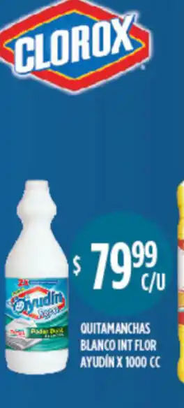 Supermercados Toledo Ayudin Quitamanchas Blanco Int Flor x 1000cc oferta