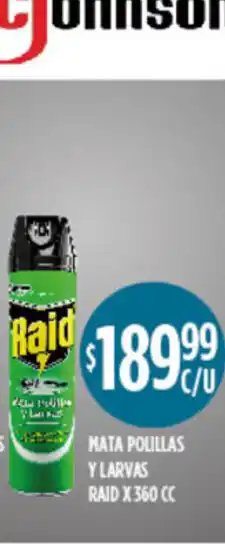 Supermercados Toledo Raid Mata Polillas Y Larvas x 360cc oferta
