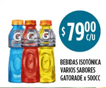 Supermercados Toledo Bebidas Isotónica Varios Sabores Gatorade x 500 cc oferta