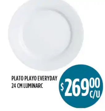 Supermercados Toledo Plato Playo Everyday 24 cm Luminarc oferta