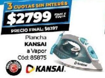 Diarco Plancha Kansai a Vapor oferta
