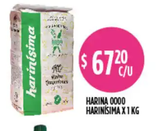 Supermercados Toledo Harina 0000 Harinísima x 1kg oferta