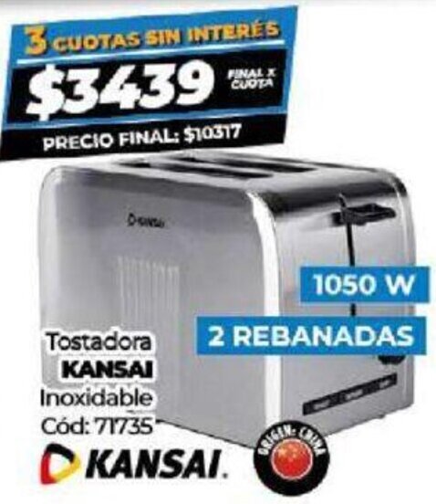 Diarco Tostadora Kansai 1050W oferta