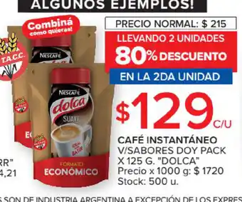 Carrefour Market Cafè Instantáneo V/Sabores Doy Pack x 125g oferta