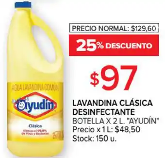 Carrefour Market Ayudin Lavandina Clásica Desinfectante Botella x 2L oferta
