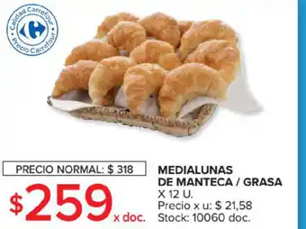 Medialunas De Manteca/Grasa x 12u