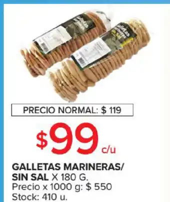 Carrefour Market Galletas Marineras/Sin Sal x 180g oferta