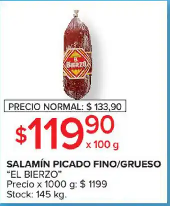 Carrefour Market El Bierzo Salamín Picado Fino/Grueso oferta