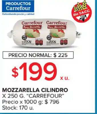 Carrefour Market Carrefour Mozzarella Cilindro x 250 g oferta