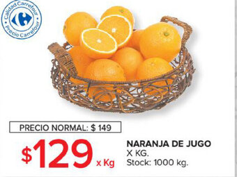 Carrefour Market Naranja De Jugo x kg oferta