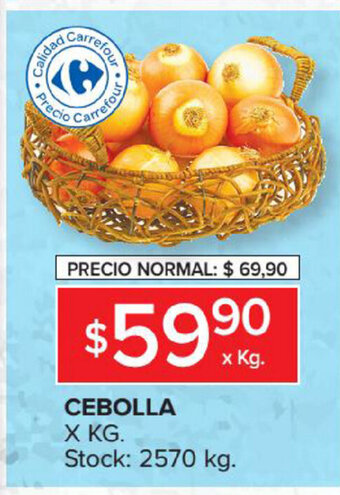 Carrefour Market Cebolla x kg oferta