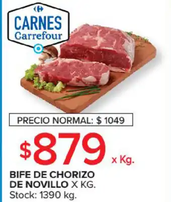 Carrefour Market Bife De Chorizo De Novillo x kg oferta