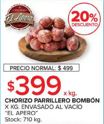 Carrefour Market El Apero Chorizo Parrillero Bombón oferta