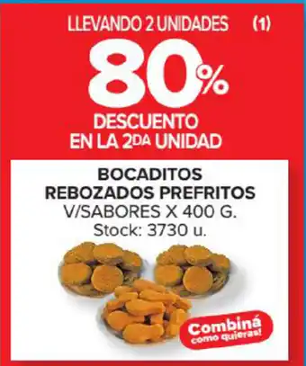 Carrefour Market Bocaditos Rebozados Prefritos V/Sabores x 400g oferta