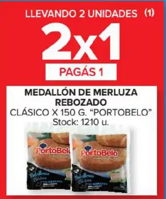 Carrefour Market Portobelo Medallón De Merluza Rebozado Clásico x 150 g oferta