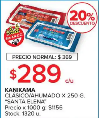 Carrefour Market Santa Elena Kanikama Clásica/ Ahumado x 250 g oferta